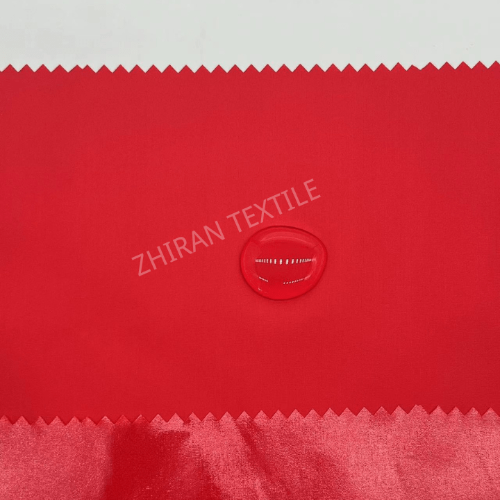 310T bright PU Coated nylon taffeta fabric for Down Jacket, Coat, Windbreaker