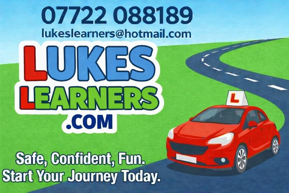 Lukes Learners is a Chesham-based driving instructor business offering patient, professional, and confidence-building lessons for learners of all abilities. The service focuses on safe driving skills, personalised instruction, and helping students pass their test with confidence. Lukes Learners is a Chesham-based driving instructor business offering patient, professional, and confidence-building lessons for learners of all abilities. The service focuses on safe driving skills, personalised instruction, and helping students pass their test with confidence.