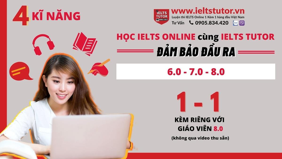 Học IELTS online cùng IELTS TUTOR