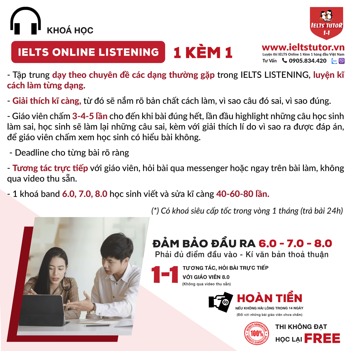 Khóa học IELTS Listening