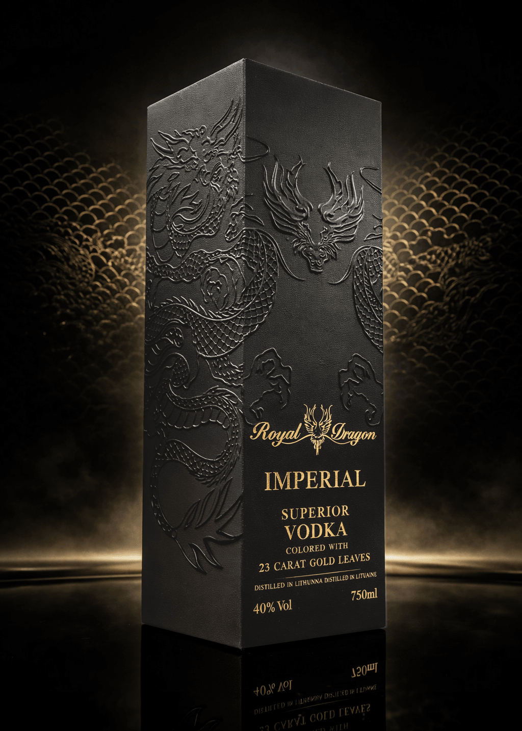 Royal Dragon Imperial Vodka 750mL Bottle & Box