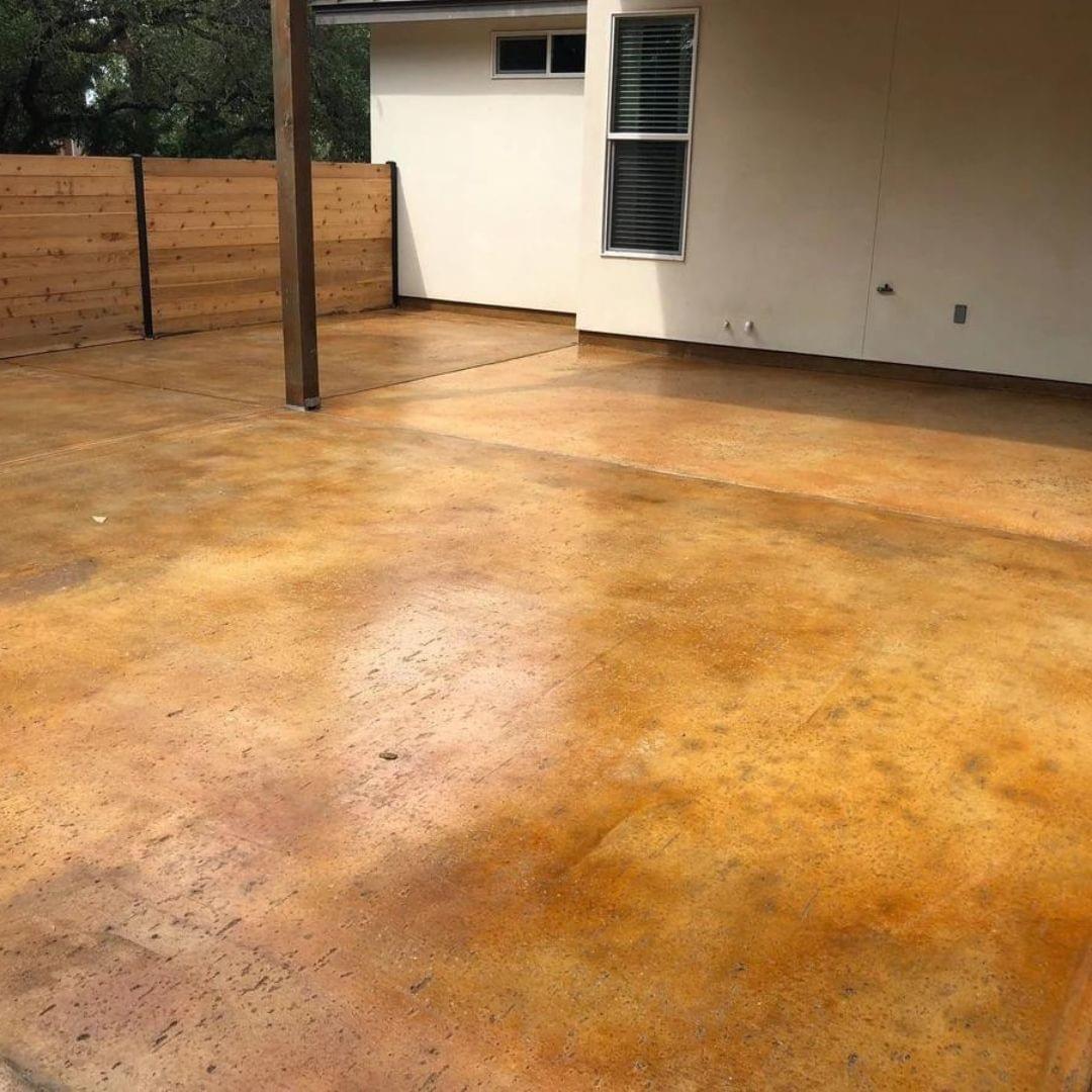 Stained Concrete Patios New Braunfels Texas