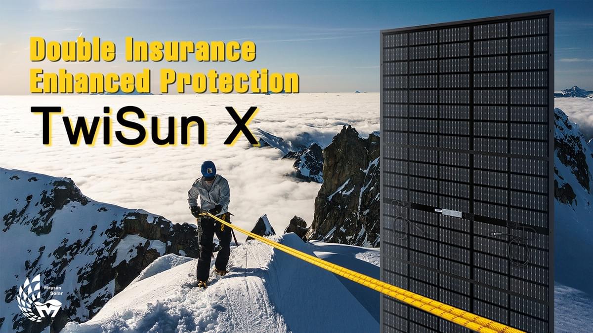 TwiSun X 390W--410W Doppelglas Ganz Schwarz Verstärktes PV Modul PERC 210mm 120Zellen