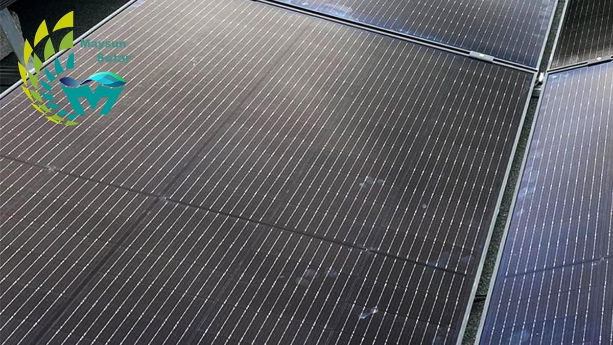 Bilden nedan visar vår kund från München, Tyskland, som täcker taket med solpaneler från Maysun Solar！