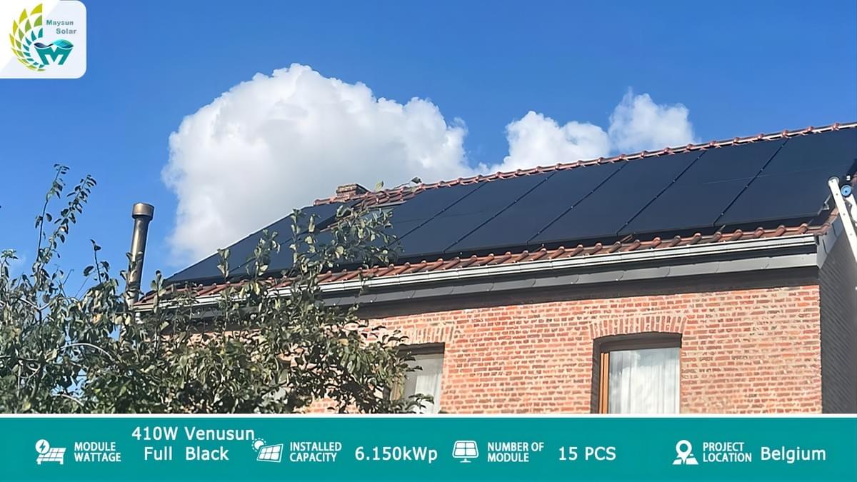 Maysun Solar VenuSun 390W-410W Nero integrale Pannello Monocristallino 210mm PERC 80 Celle