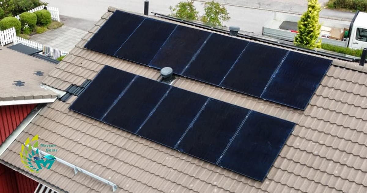 Panneau Solaire en Bardeaux Technologie Tout-Noir  Maysun