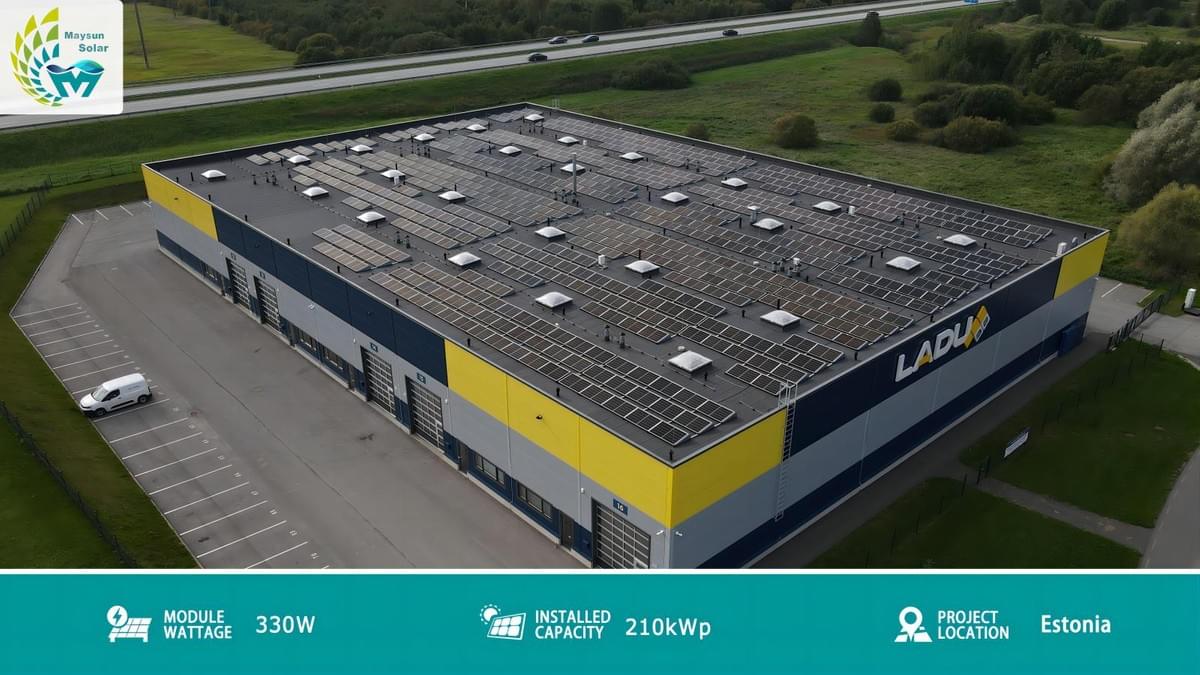 Maysun Solar Silber Rahmen 300W-330W Mono PERC 158mm 60 Zellen PV-Modul