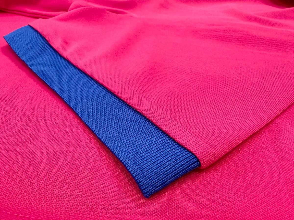 永久排汗門襟剪接POLO衫 