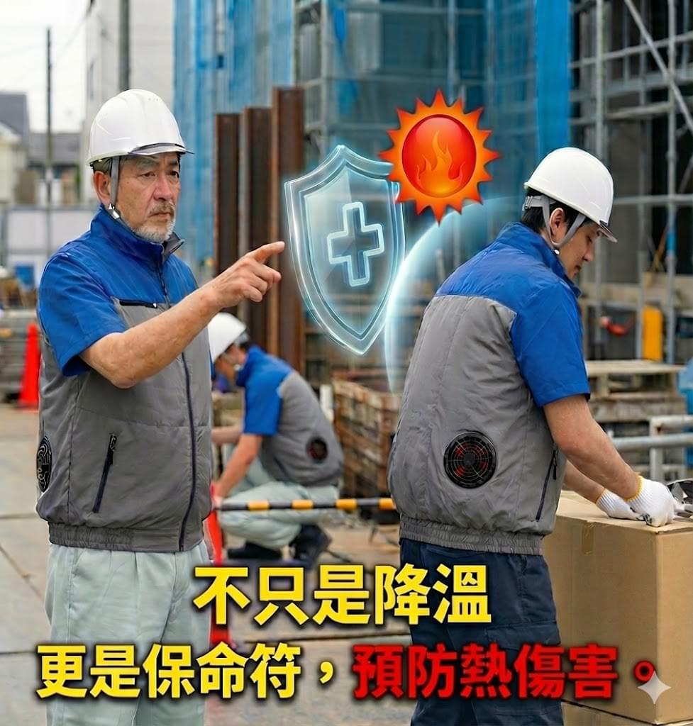 ❄️ 夏季戶外降溫神器：防曬制冷空調風扇服❄️