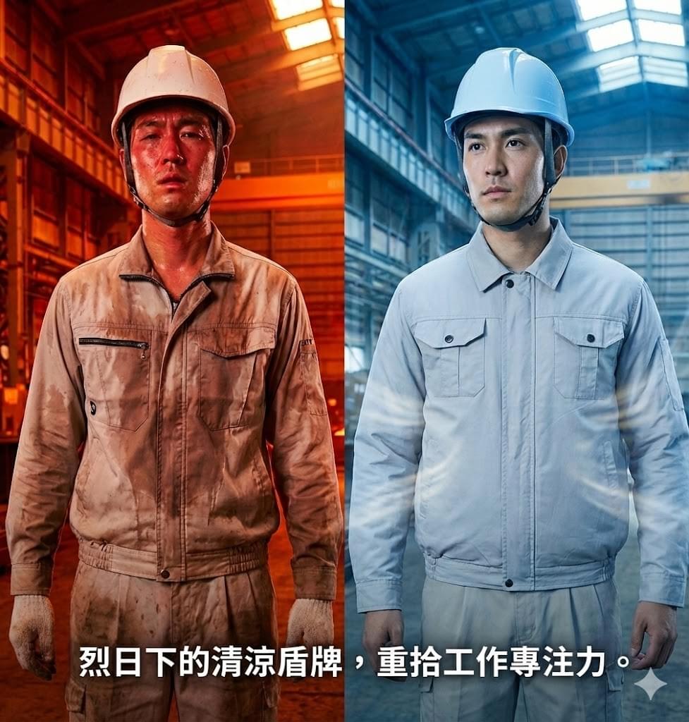 ❄️ 夏季戶外降溫神器：防曬制冷空調風扇服❄️