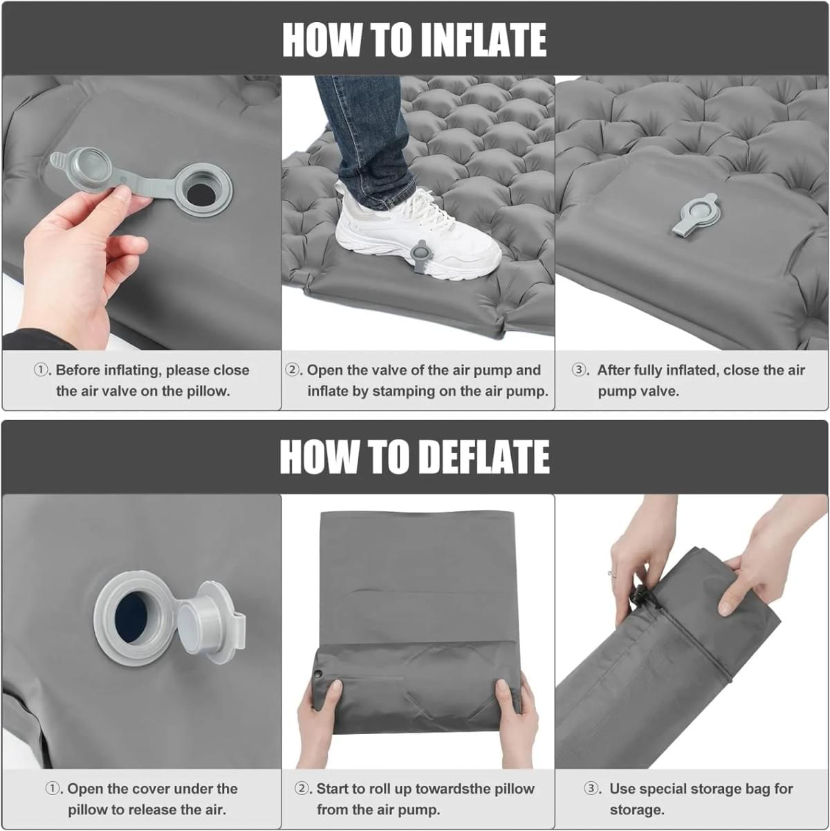 Sleeping Pad for Camping,Camping Air Mattress for 2 Person