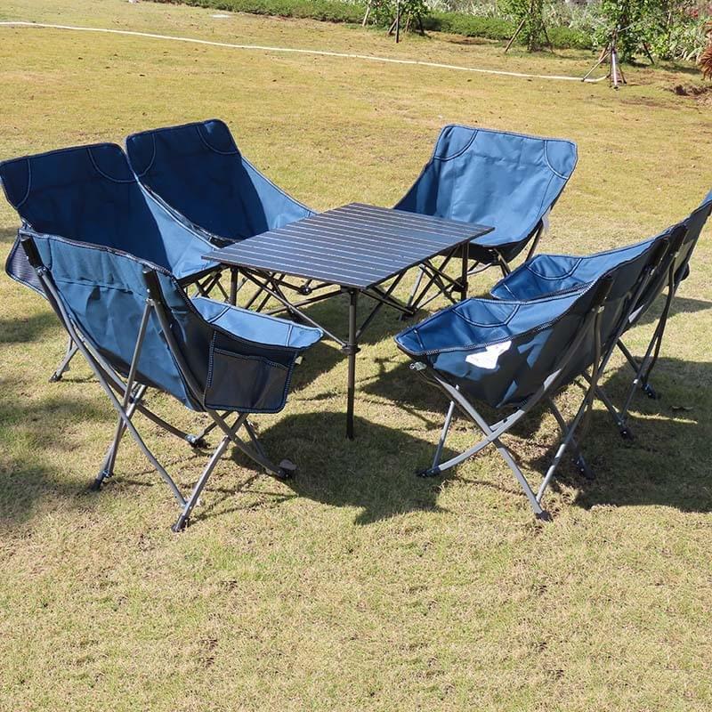  Folding Chair for Fishing and Camping High Quality Comfortable Material with Two Side Pockets both 