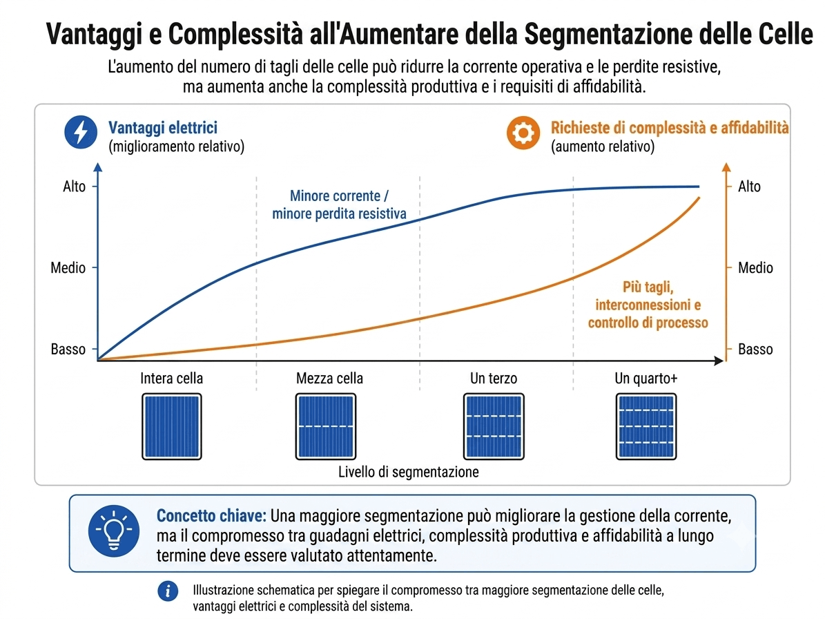 Vantaggi e complessità della segmentazione delle celle nei moduli fotovoltaici