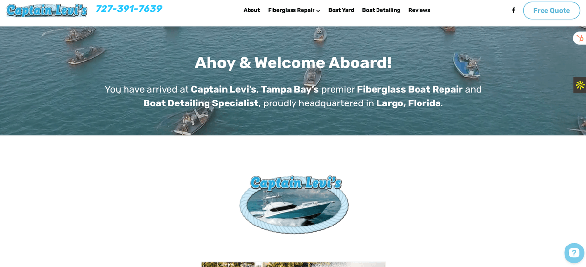 Florida Digital Ads Founder Alan Zuckerman is also a web designer and designed CaptainLevis.com