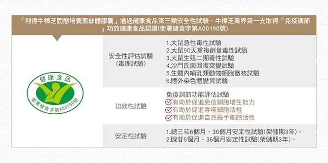 利得牛樟芝 30粒/盒
