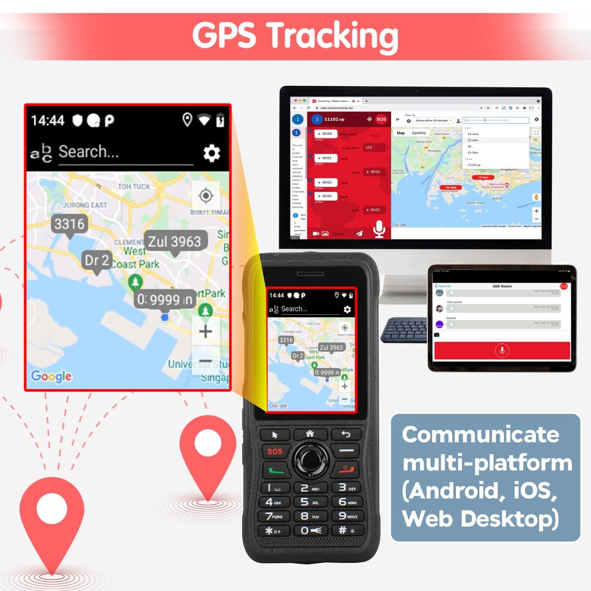 VoicePing Teams Nationwide Walkie Talkie