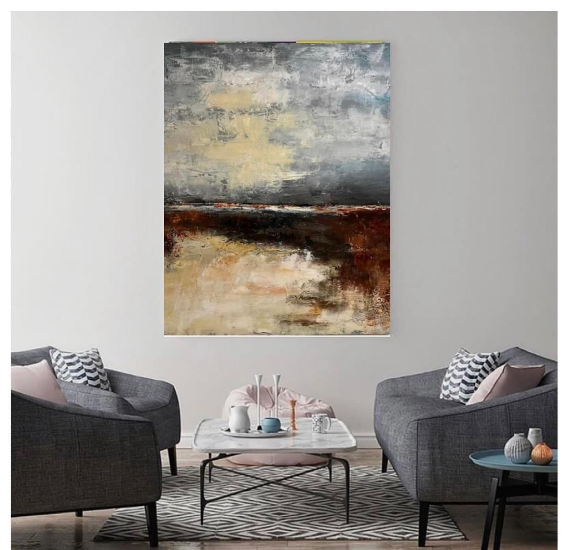 Au loin - Dimension: 80x100cm
