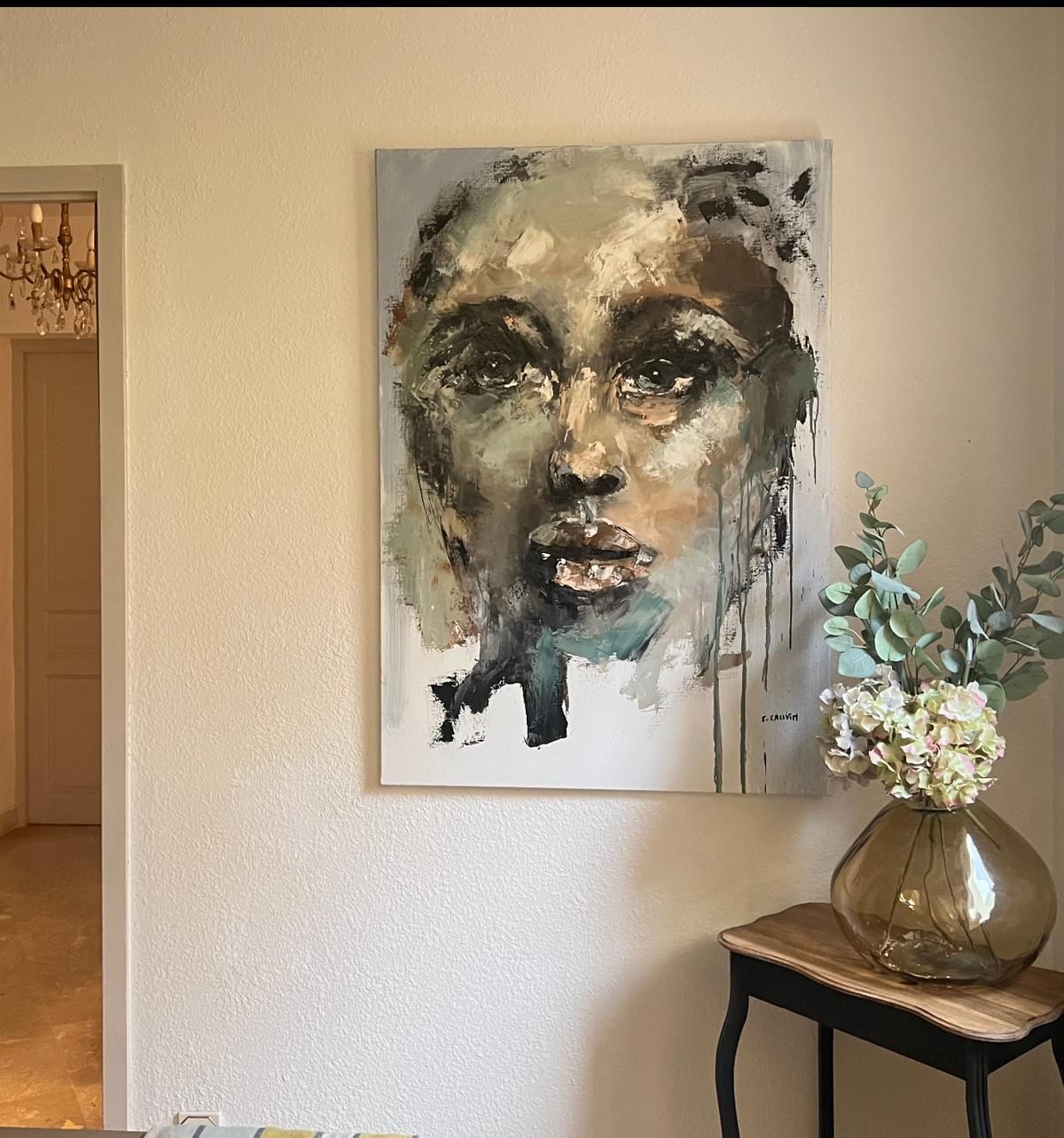 Espoir - Huile sur toile Dimension : 116x81cm
