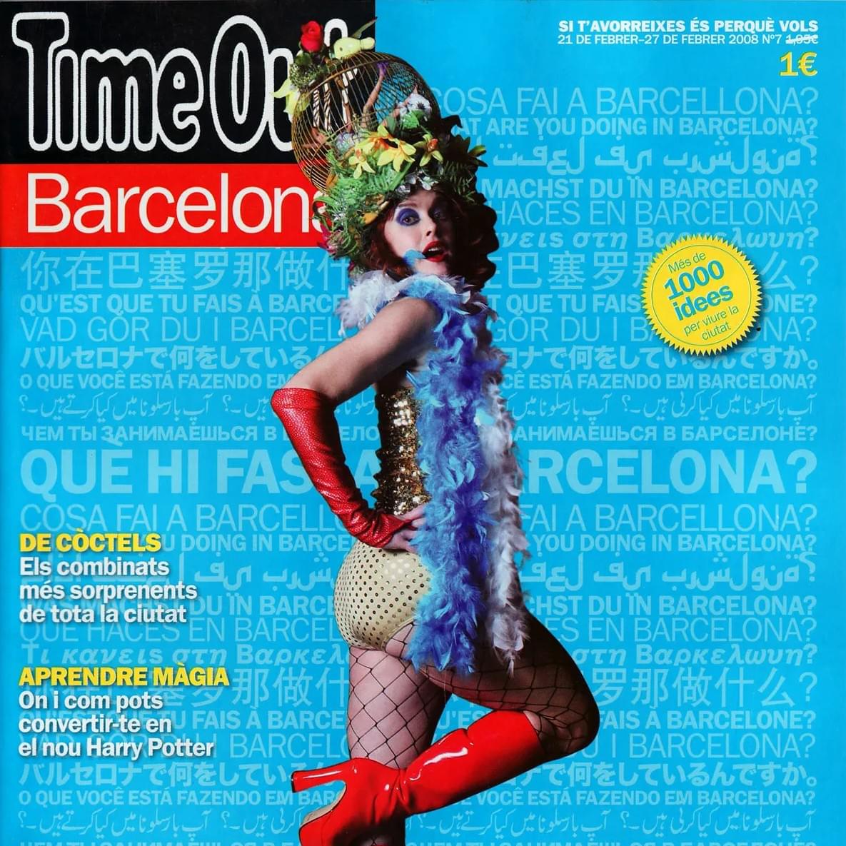 Rachel Arieff en la portada de Time Out Barcelona