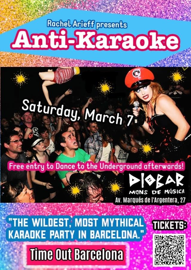 Get advance tickets to the next Anti-Karaoke Barcelona