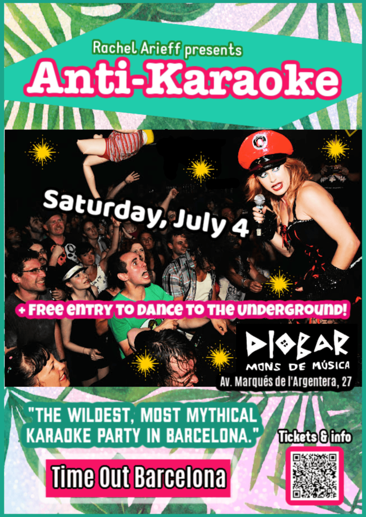 Get advance tickets to the next Anti-Karaoke Barcelona
