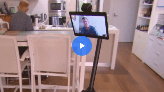 Ohmni Telepresence Robot for Aged Care in Australian First - Robots4Good in Channel 9 News