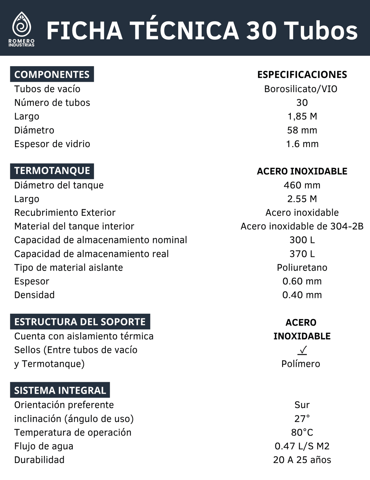 CALENTADOR SOLAR 30 TUBOS CON INSTALACIÓN 