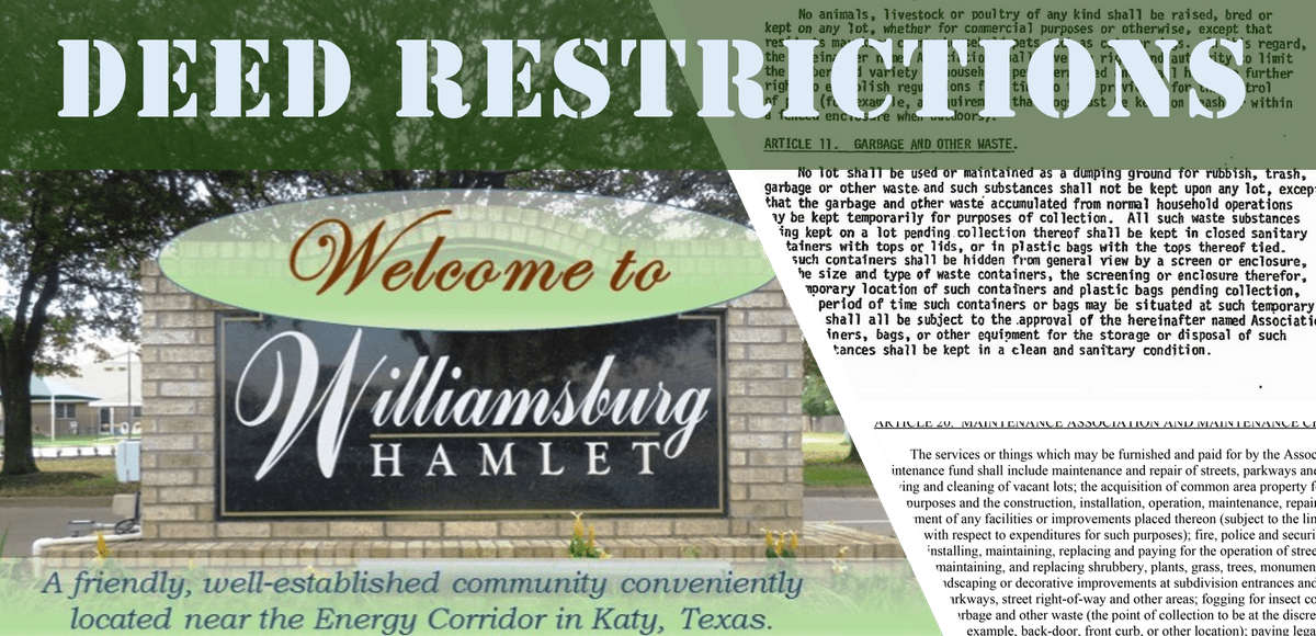 Contact Information for Deed Restrictions Violations