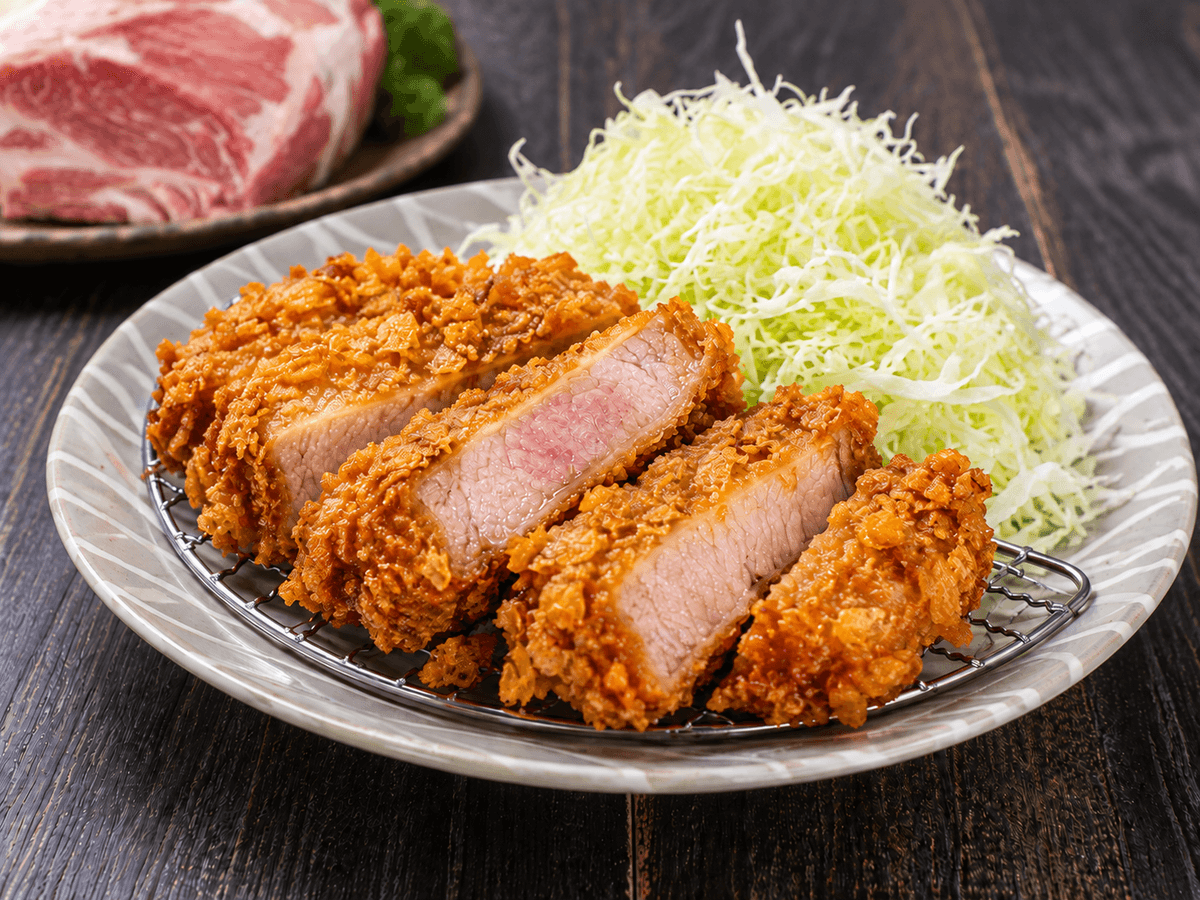 縄文スィートポークを使用した厚豚からあげの調理イメージ