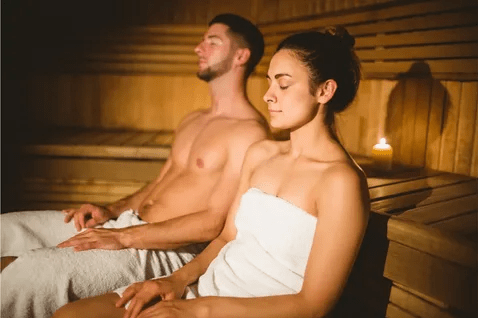 Relaxation in infrared saunas