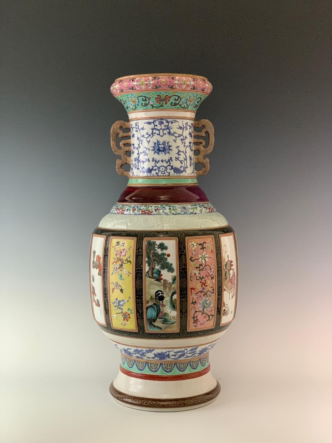 大清乾隆·落款：大清乾隆年製·粉彩瓷王