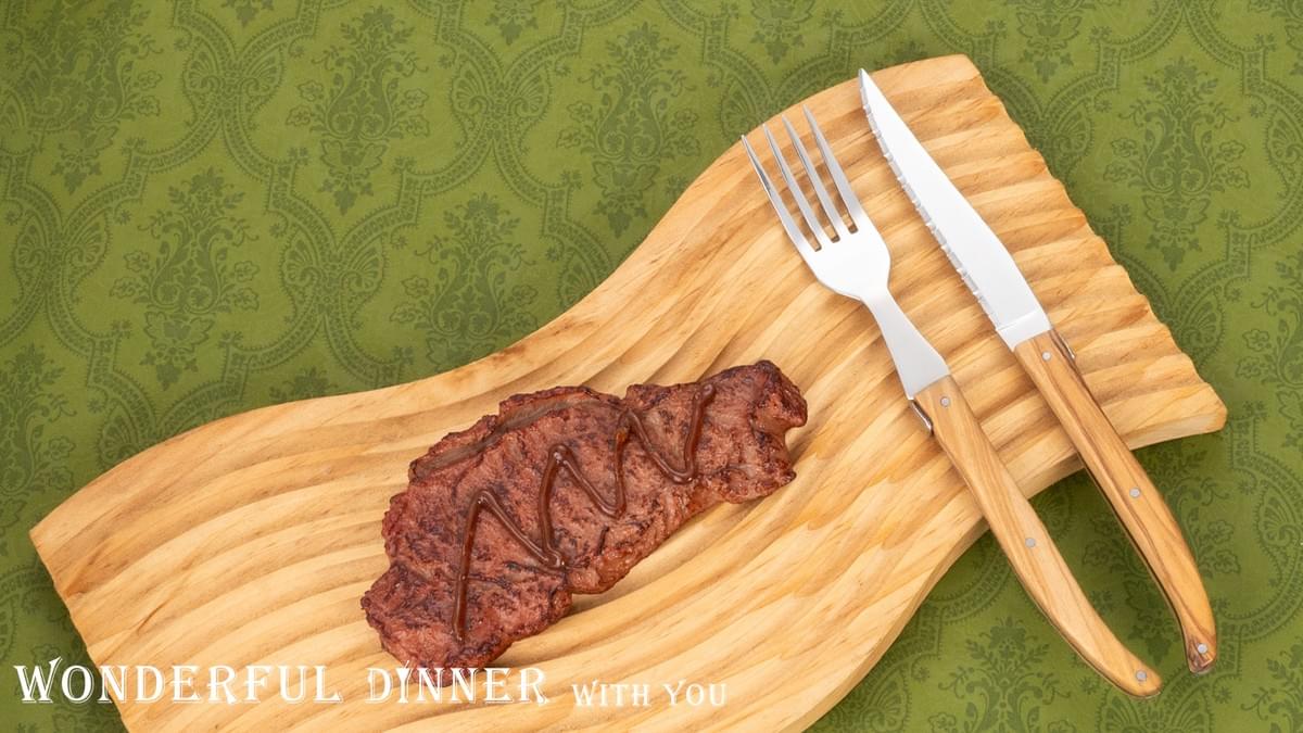 Cutlery with olive wooden handle-raw