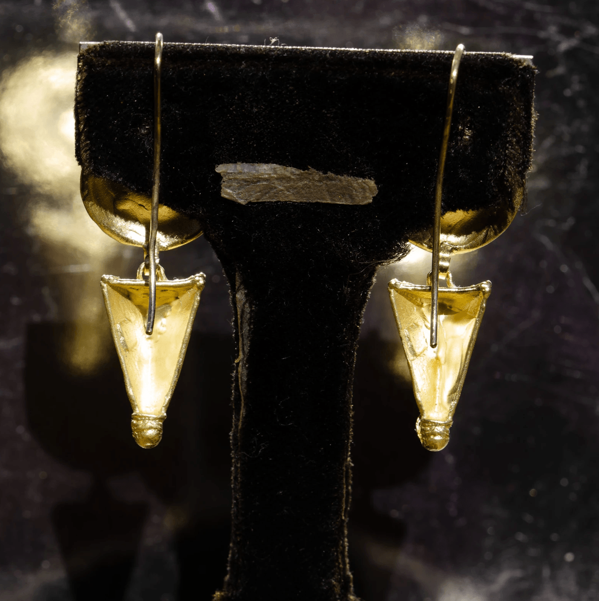 Etruscan style drop earrings