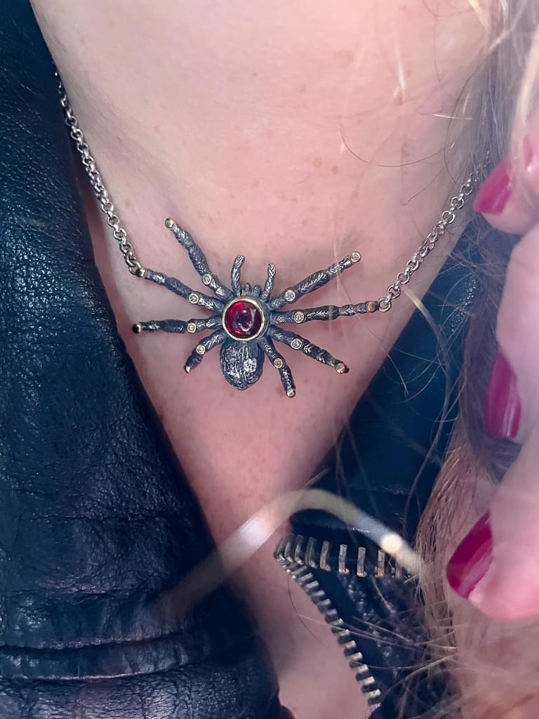 Spider necklace