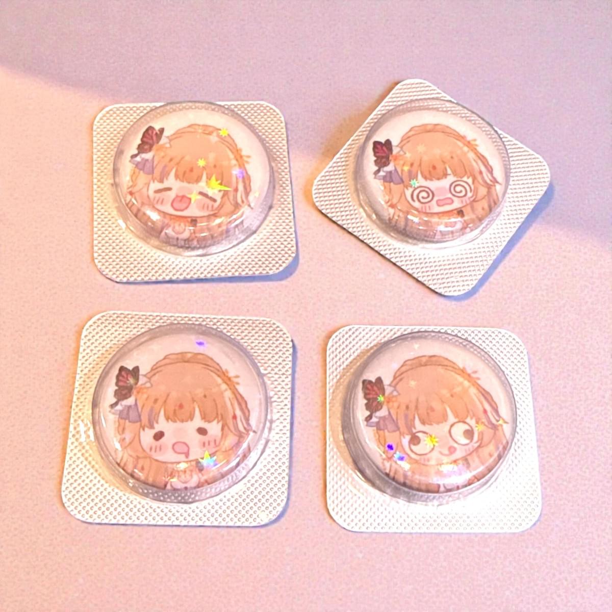 表情圖案藥片徽章