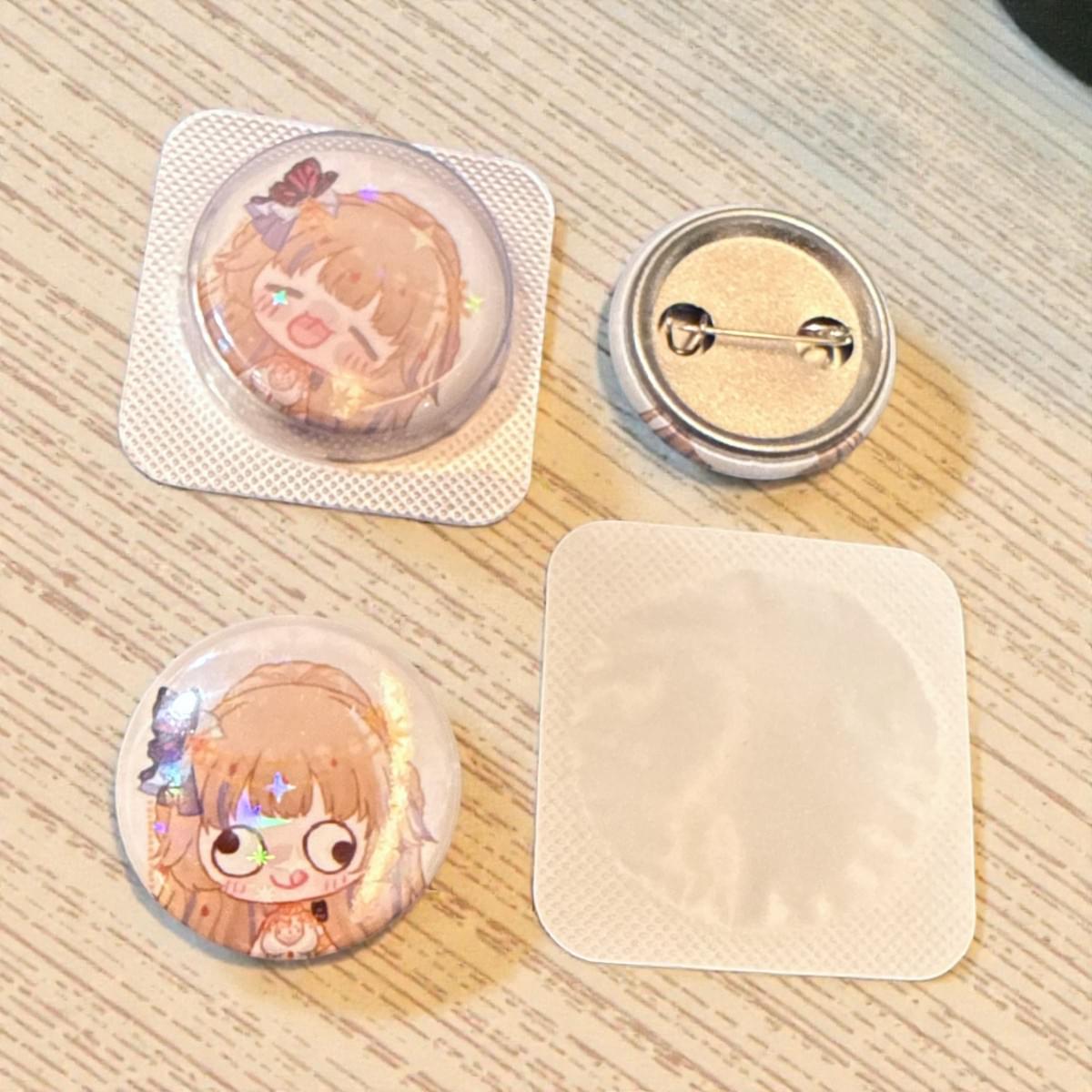 表情圖案藥片徽章