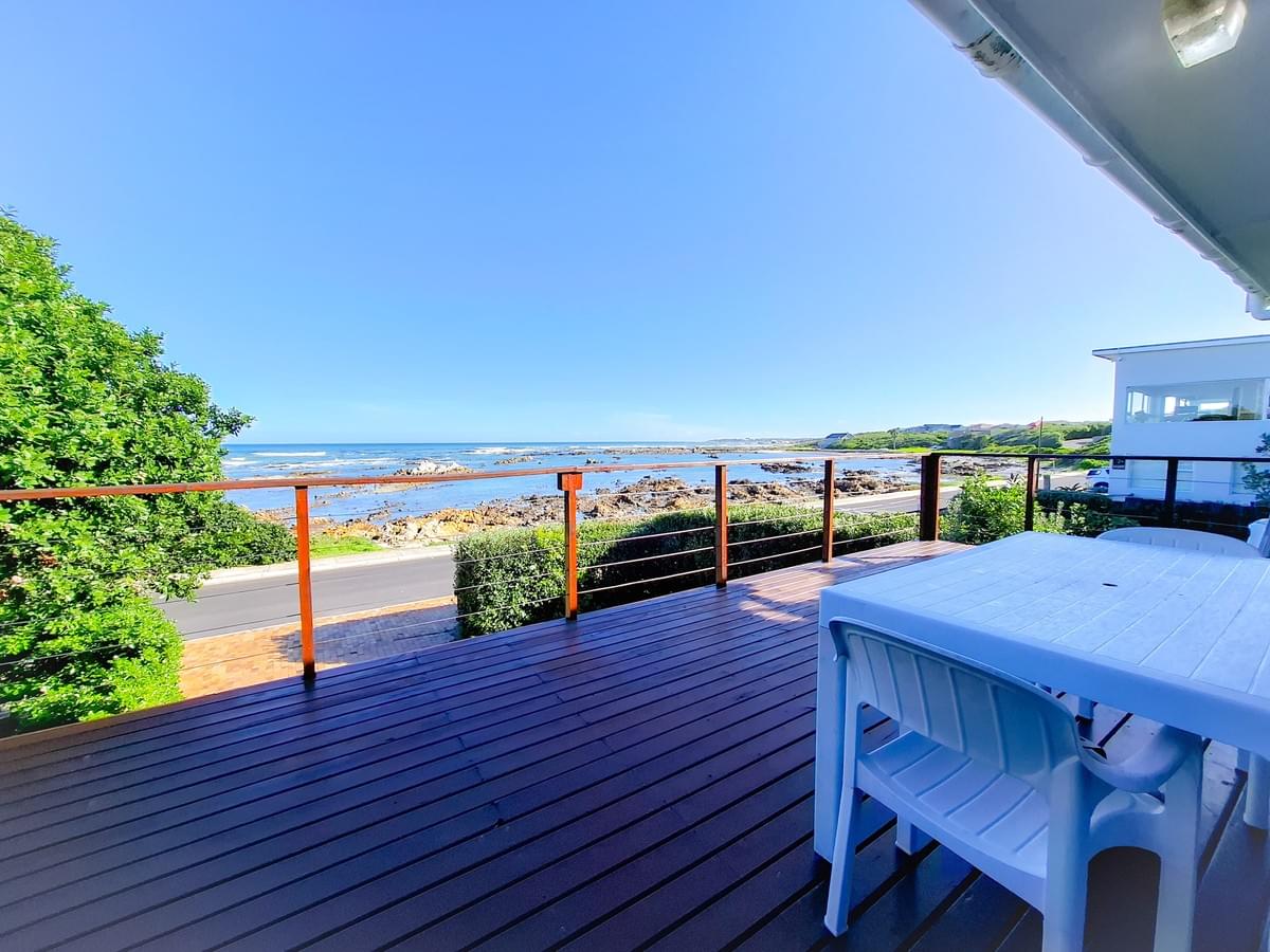 Stunning sea view from cozy coastal property.