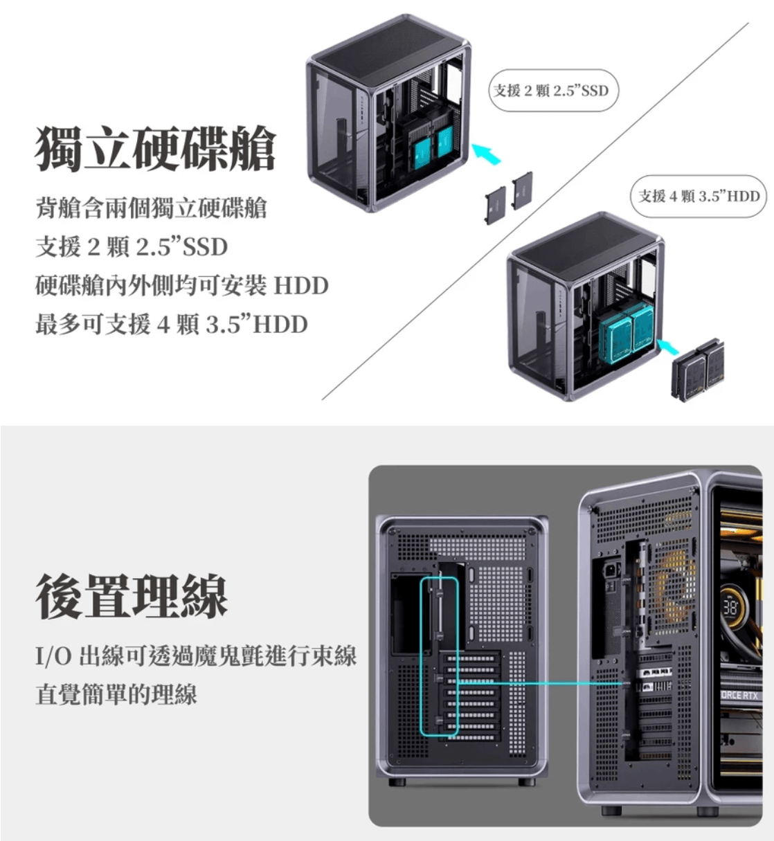 Jonsbo 喬思伯【BO400】天窗全透 鋁合金 ATX 機殼