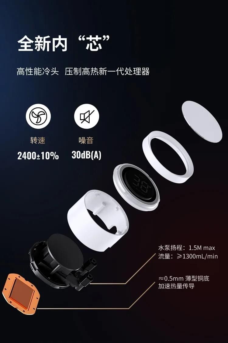 Jonsbo 喬思伯【 TH360 】全幅式無限鏡一體扇液晶水冷 白