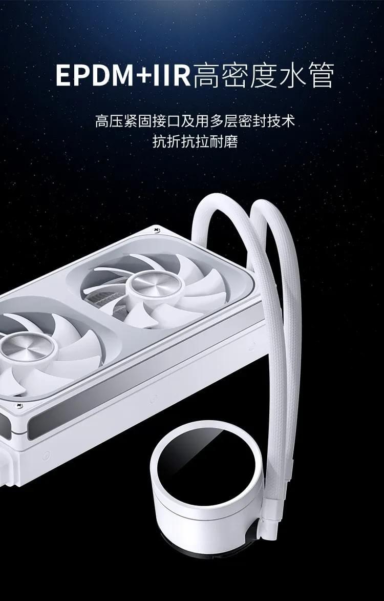 Jonsbo 喬思伯【 TH240 】全幅式無限鏡一體扇液晶水冷 白