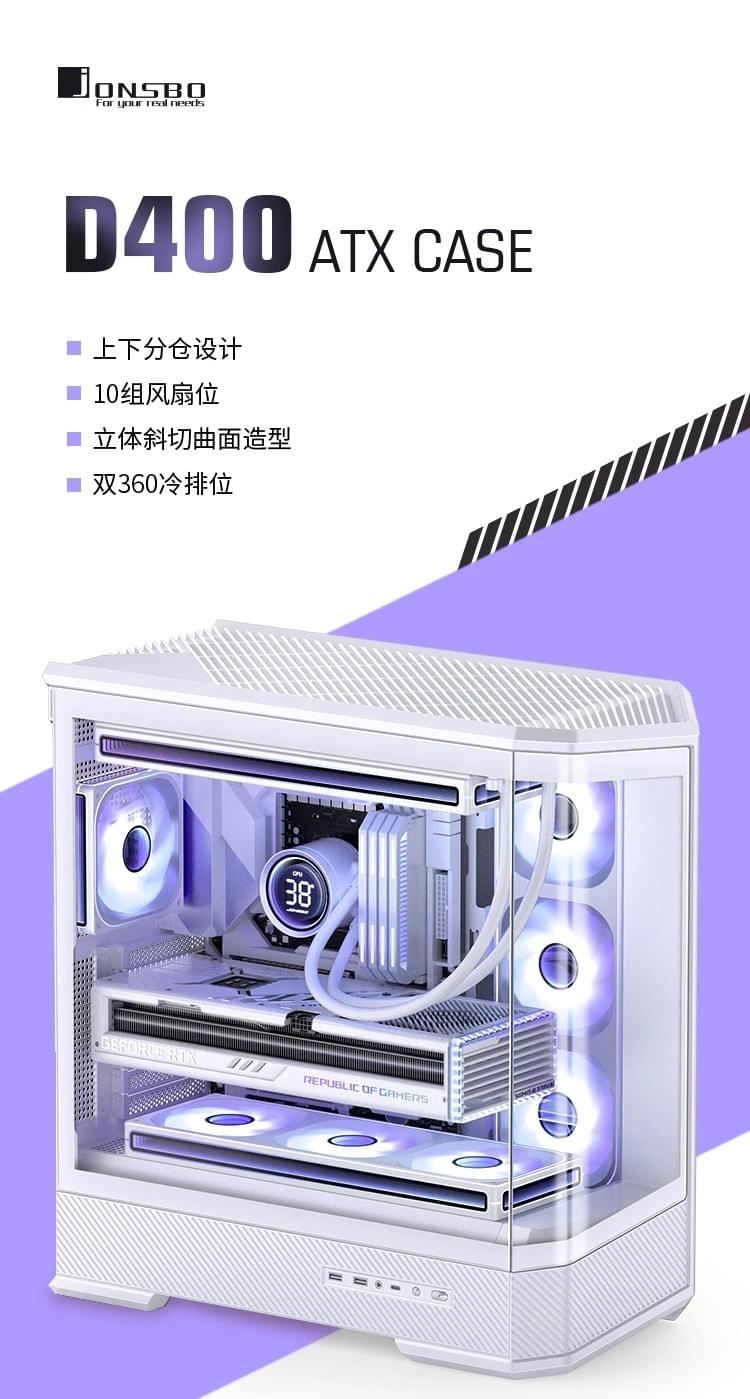 Jonsbo 喬思伯【D400】台灣版 黑 ATX