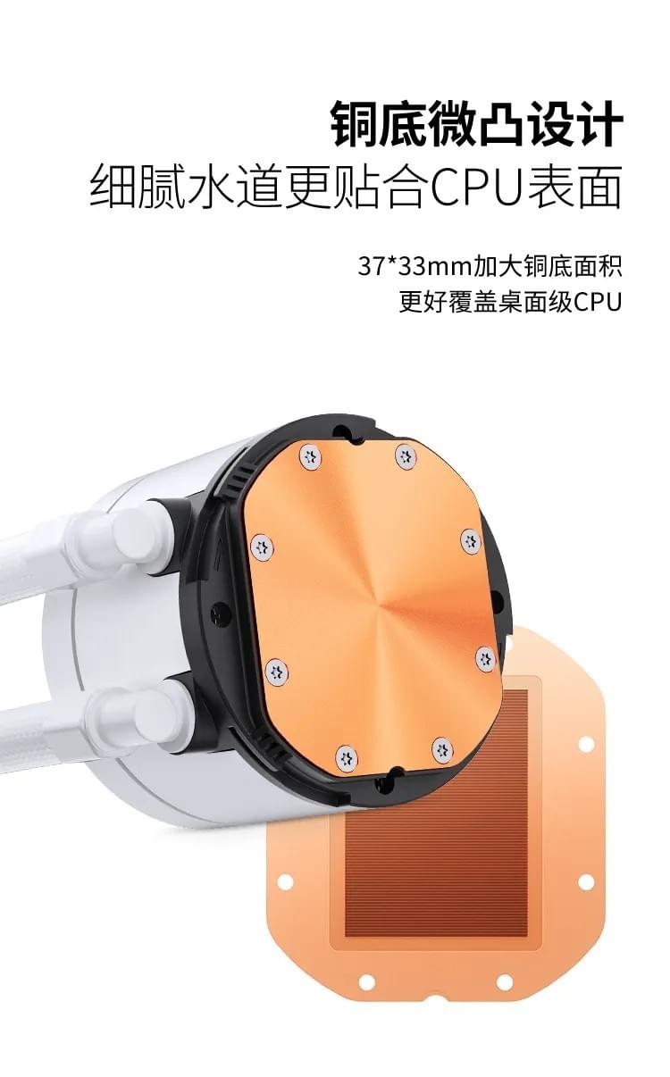 Jonsbo 喬思伯【 TH360 】全幅式無限鏡一體扇液晶水冷 白