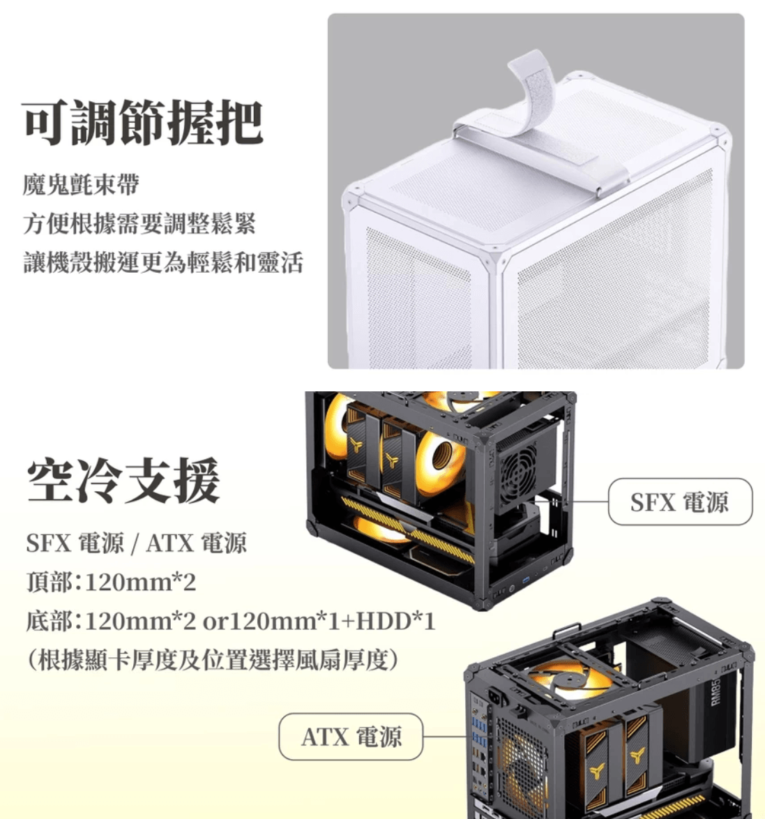 Jonsbo 喬思伯【C6MAX】提把版 白 MATX 機殼