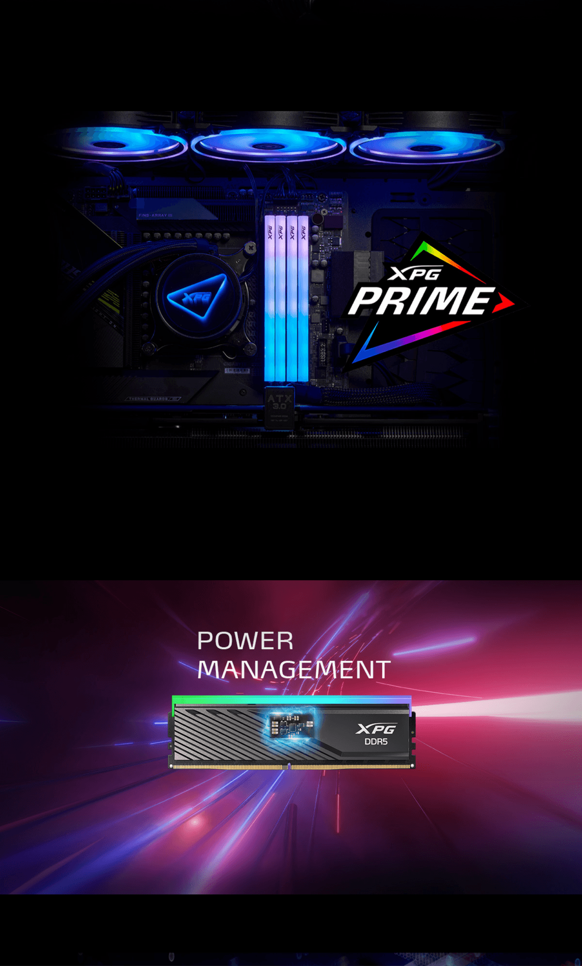 威剛 32GB(雙通16GB*2) DDR5 6000 XPG Lancer Blade RGB(矮版)/CL30