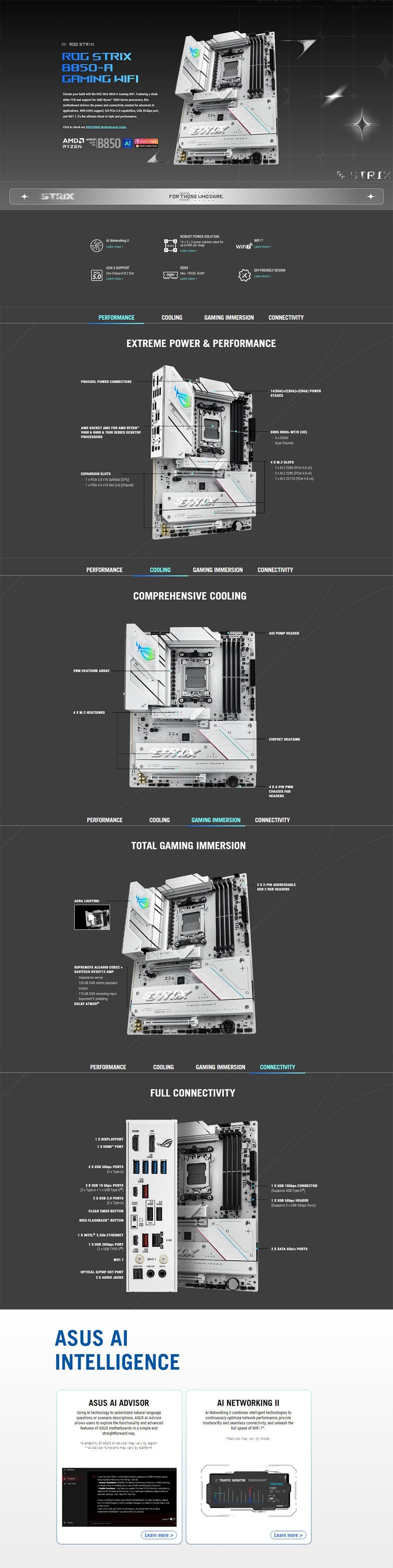 ASUS ROG 華碩ROG STRIX B850-A GAMING WIFI 主機板