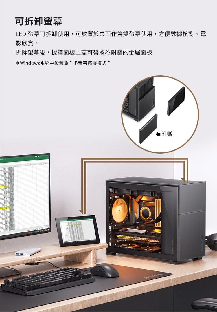 Jonsbo 喬思伯【 D31 】 Mesh網孔版 白 ITX 機殼