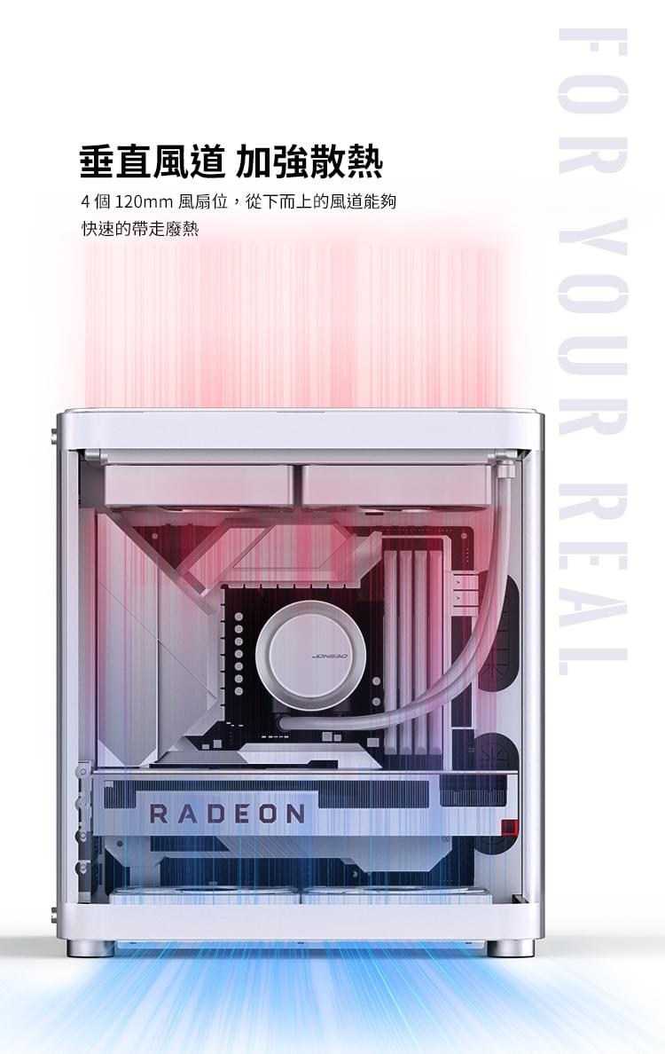 Jonsbo 喬思伯 【 TK-1 V2 】黑 ATX 機殼