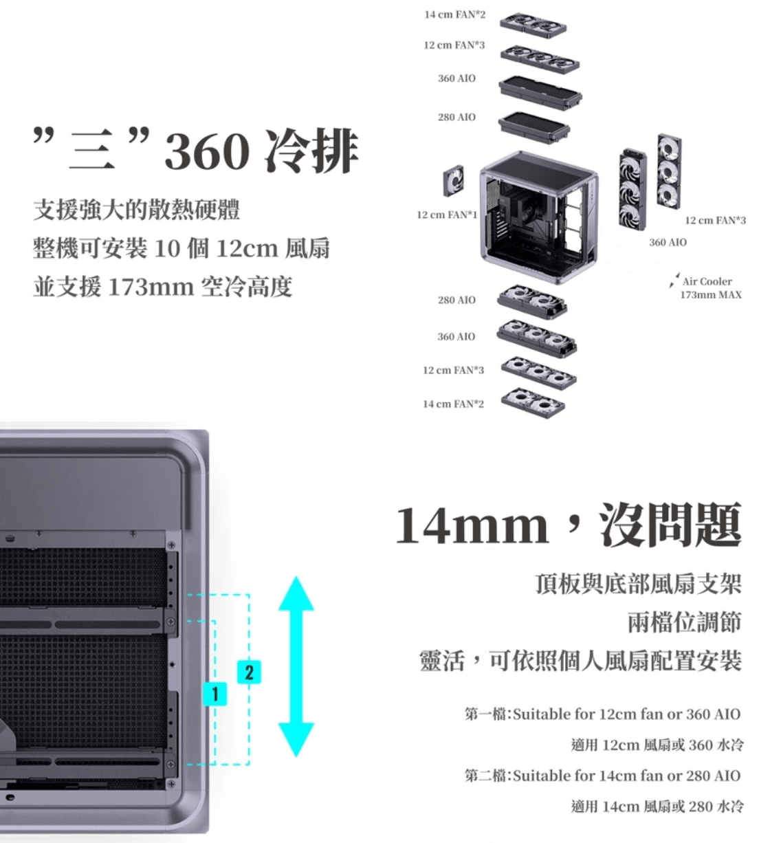 Jonsbo 喬思伯【BO400】天窗全透 鋁合金 ATX 機殼