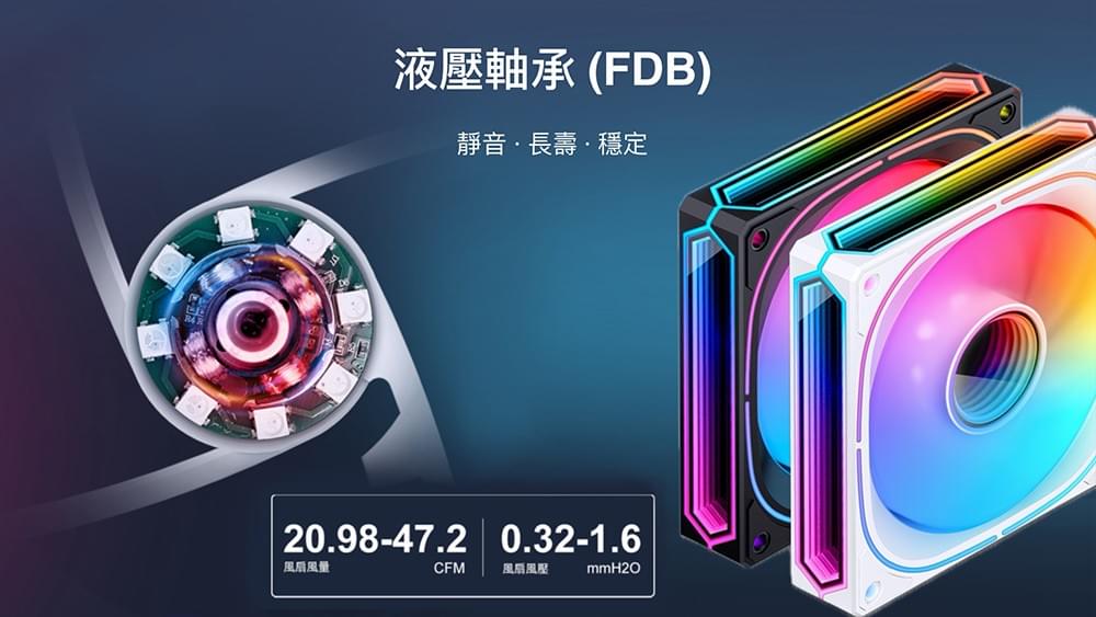 Jonsbo 喬思伯【 FR-505 】ARGB 反黑