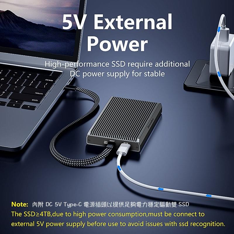 RAID鏡像備份 Clone拷貝 雙槽雙協議M.2 SSD硬碟外接盒,USB3.2 20Gbps控制晶片,SSD拷貝機